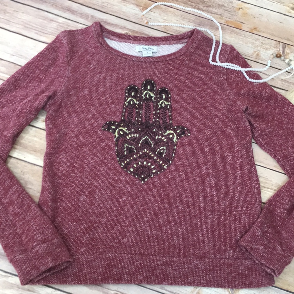 Hamsa hand long sleeve top